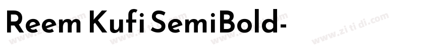 Reem Kufi SemiBold字体转换